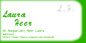 laura heer business card